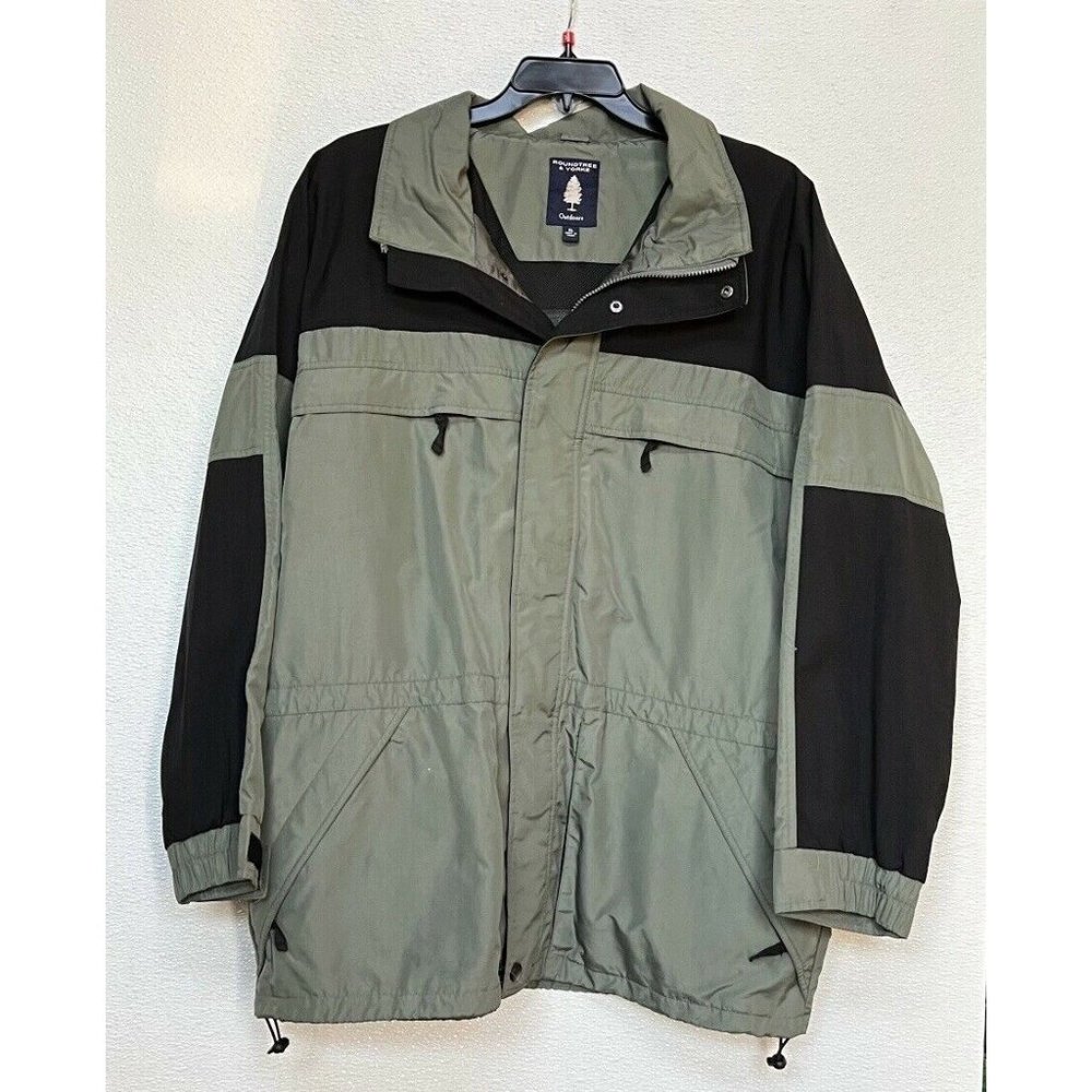 Roundtree & Yorke‎ Outdoors Olive Green Jacket Men Size XL Casual Zip Up